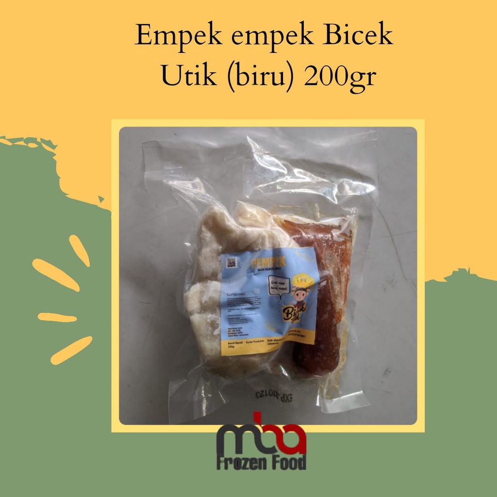 pempek/Empek empek Bicek Utik (biru) 200gr - FROZEN FOOD