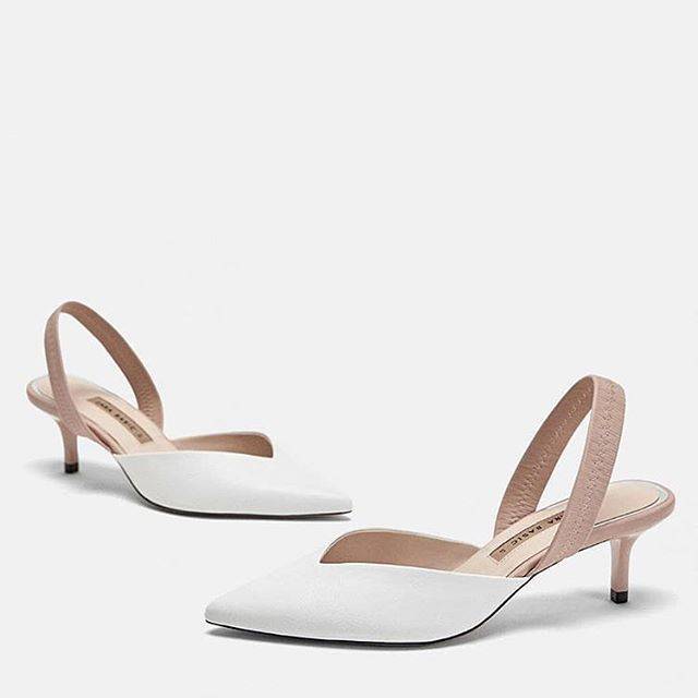 Zara Heels | Sepatu Putih | Sepatu Hak Wanita | Sepatu Cantik | Zr-129