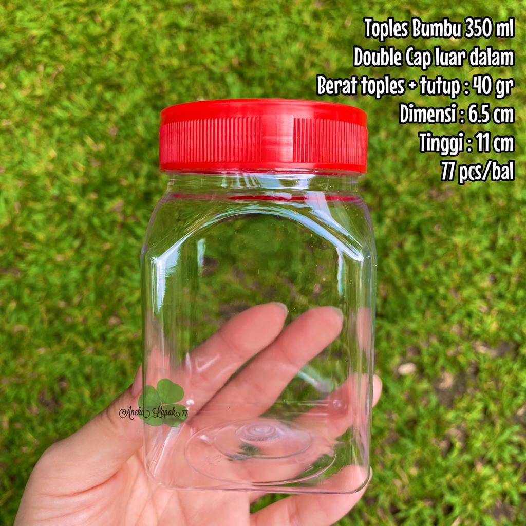 Toples jar bumbu 350 430 ml toples plastik murah jar bumbu murah laris