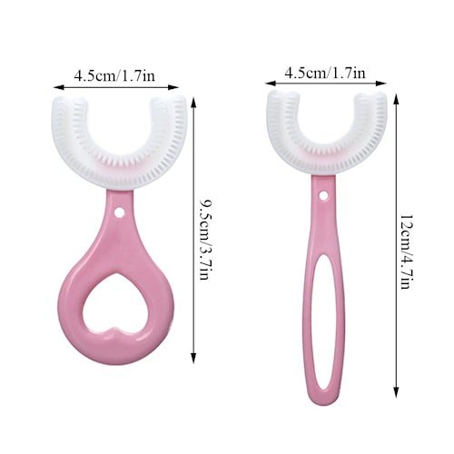 Sikat Gigi Anak Bentuk U Bahan Silikon / Training Toothbrush / Tooth Brush Baby Silicon type U 360° Sikat gigi anak berbentuk U lembut training toothbrush Impor5