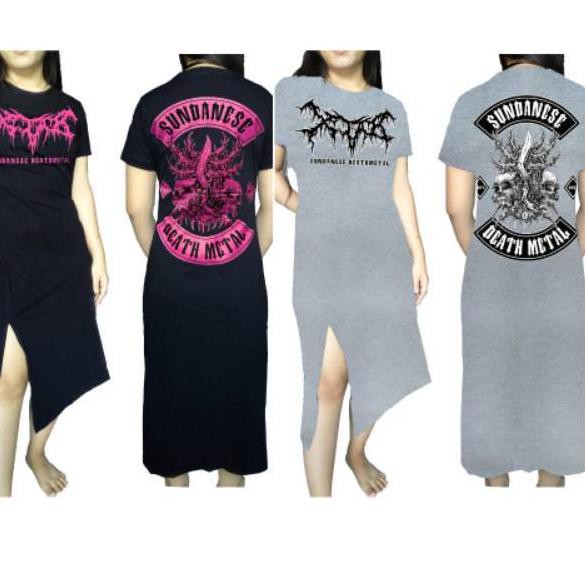 【CT】 Dress XTAB / kaos XTAB sundanese / 666 gold silver pink / XTAB DISTRO / ladies metal