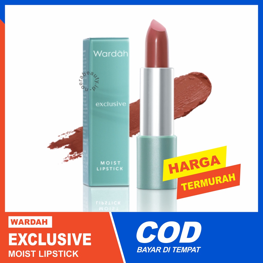Wardah Exclusive Moist Lipstik 3,5gr - Lipstik Putar / Lipstik Stik No.20-46