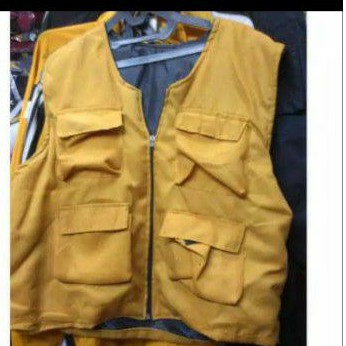 rompi kuning tua#polos#lapangan