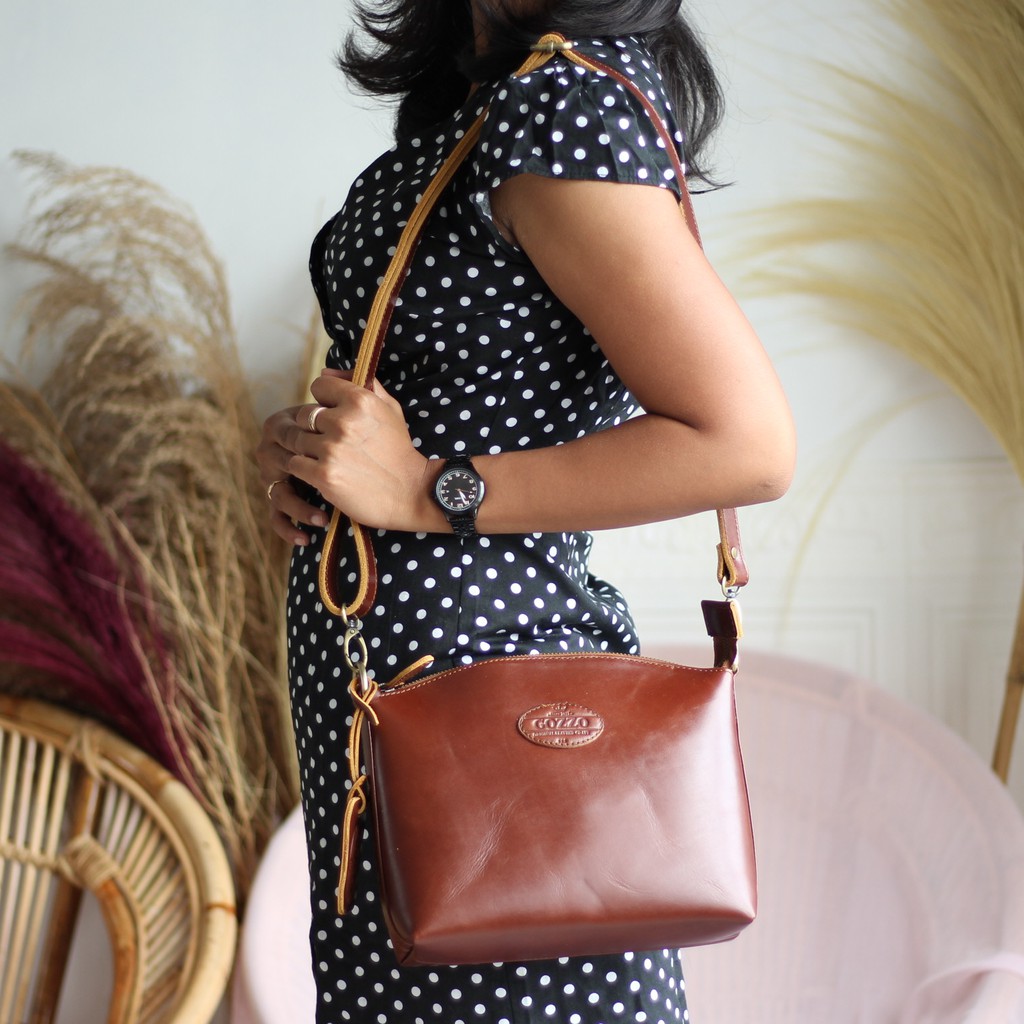 NEW !! TAS SELEMPANG WANITA KULIT SAPI ASLI MODEL ZIA / CUSTOM