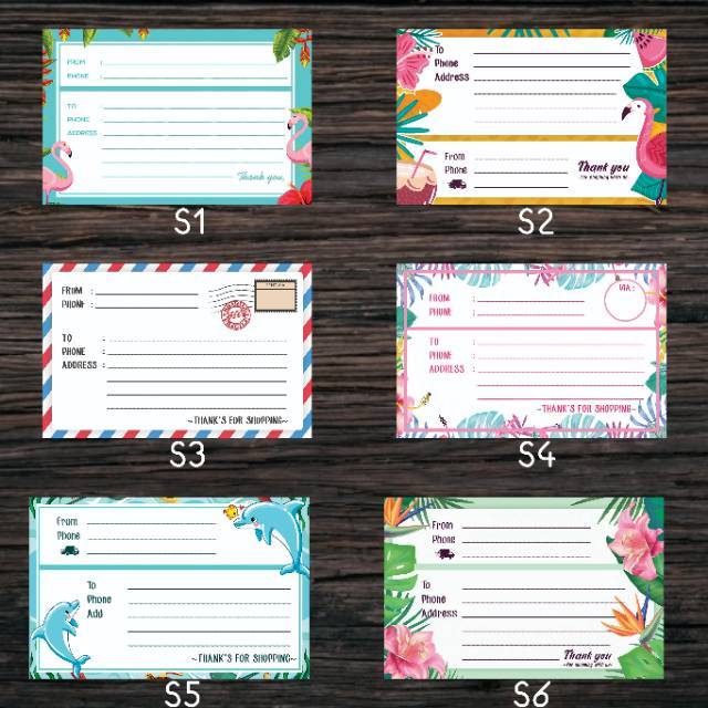 

Stiker Label Alamat Pengiriman Olshop Online Shop Address Motif Lucu