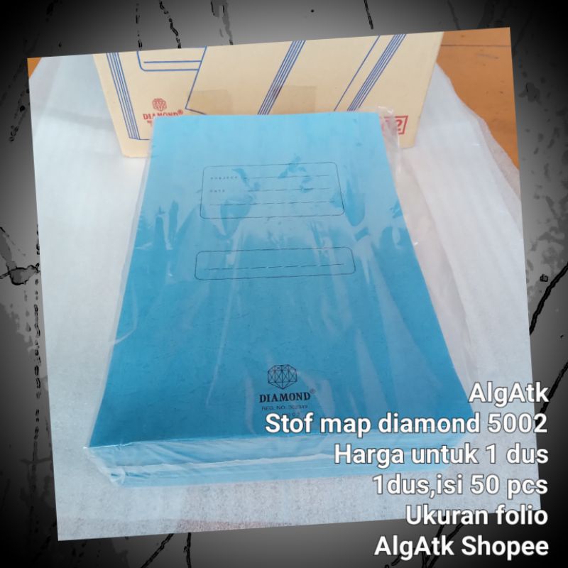 

Stof map folio diamond 5002 isi 50 pcs biru tua