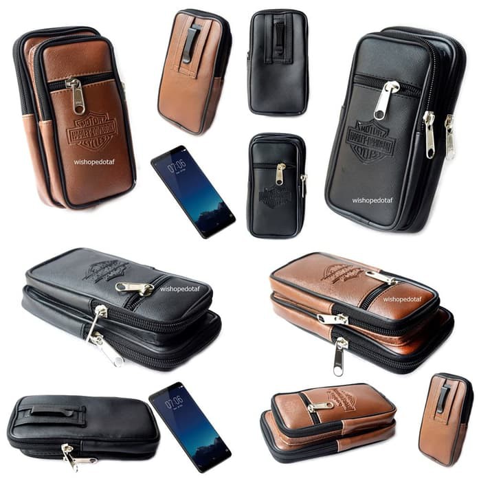 PROMO Dompet hp mini Pria Harley Emboss