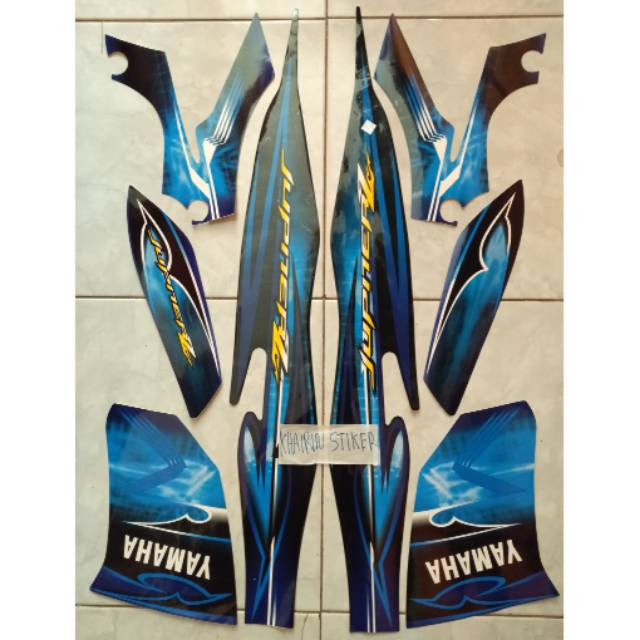 Striping jupiter z burhan biru hitam 2008 2009