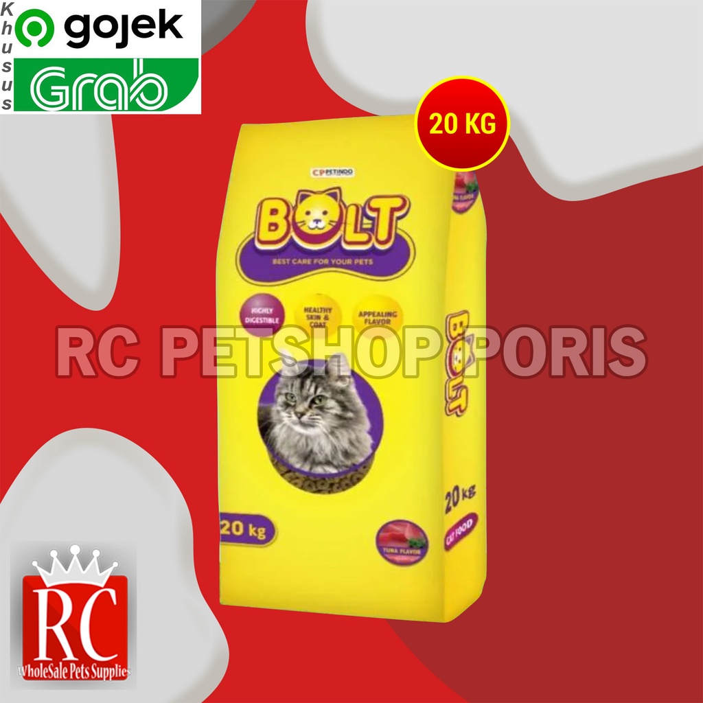 GOJEK Makanan Kucing / Cat Food Bolt Donat - Ikan 20 Kg