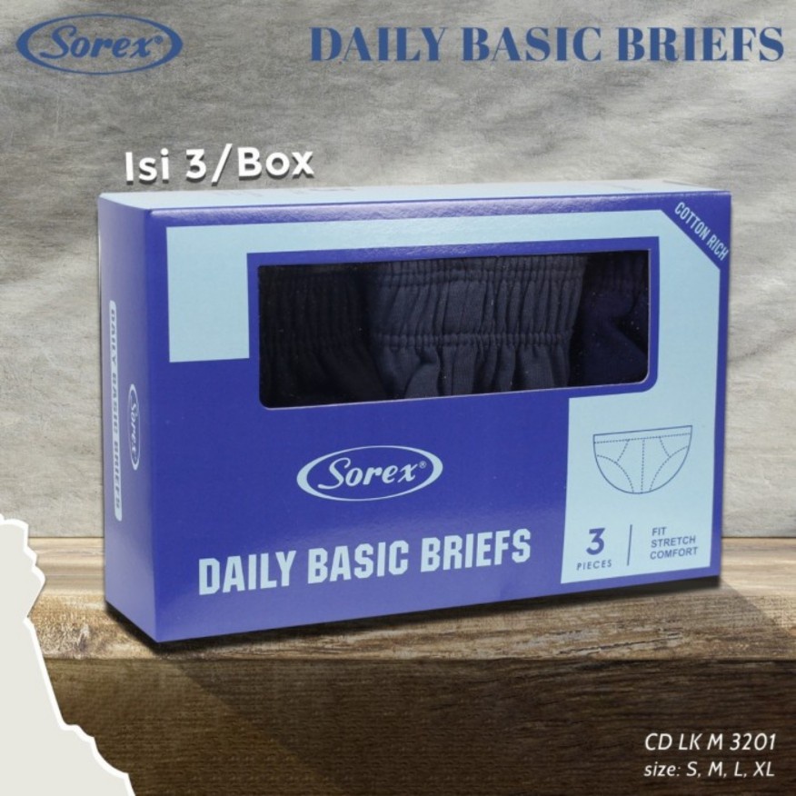 Celana Dalam Pria Segitiga Cd Sorex M 3201 Daily Basic