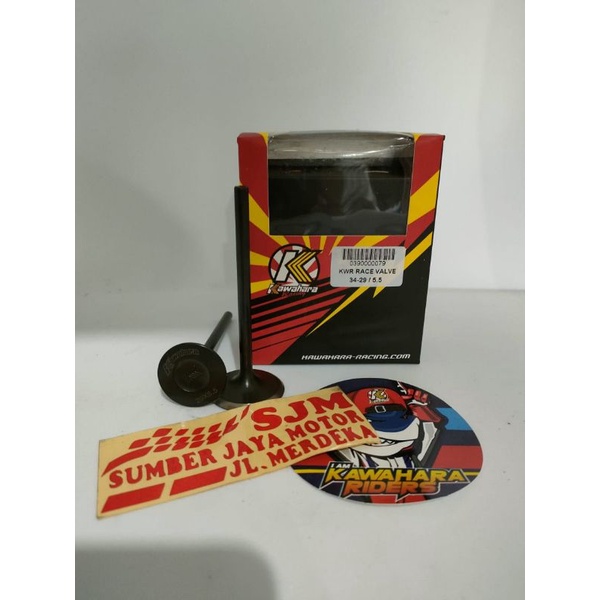 klep Kawahara ukuran 34 29 batang 5,5,mm KAWAHARA Vavle klep 34 29 5,5mm non Sim klep