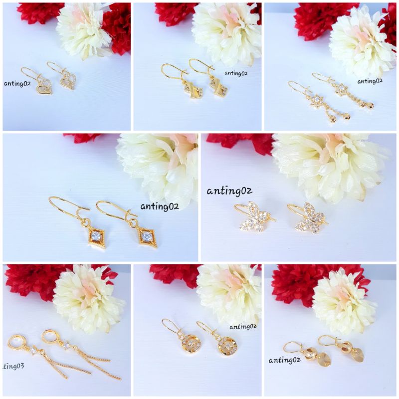 Anting titanium import kode 03,awet,tahan lama