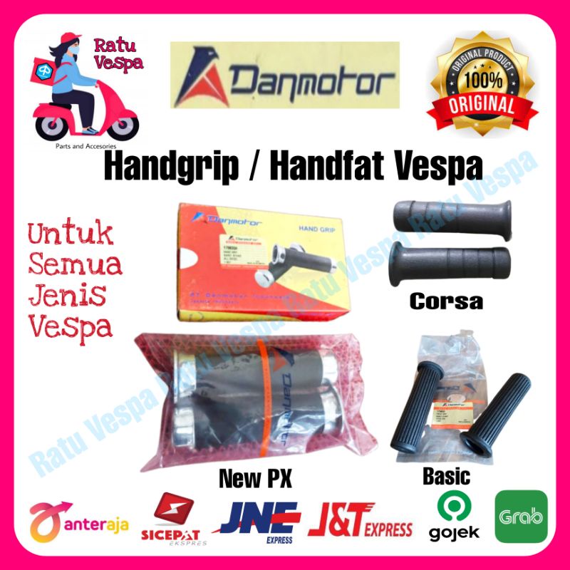 Handgrip Handfat VESPA Basic,NewPX,CORSA DANMOTOR