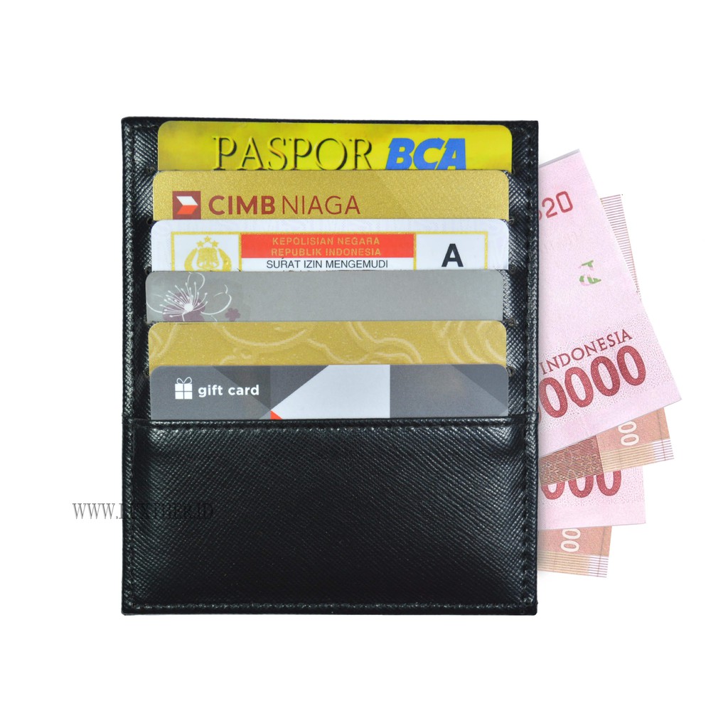 LUXTHER - 12 SLOTS SAFFIANO LEATHER / CARDHOLDER / DOMPET KARTU / SLIM WALLET