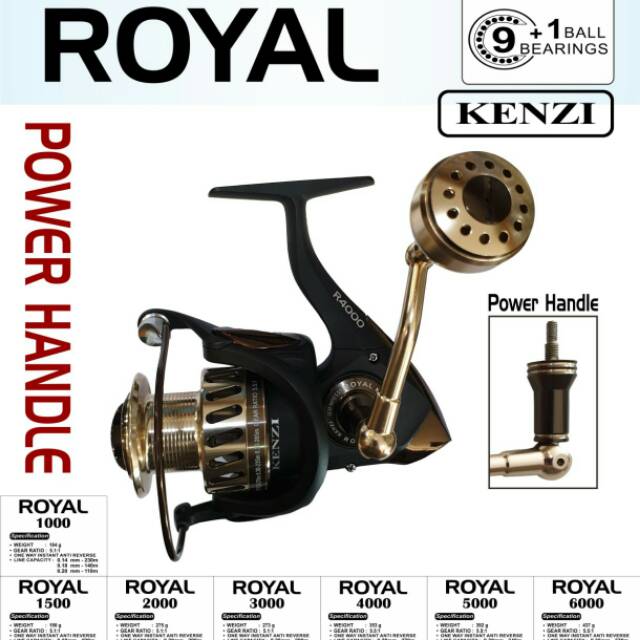 Reel Kenzi Royal 3000 Power Handle