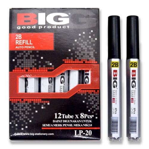 

ISI PENSIL MEKANIK BIG PENCIL LEAD 2B / ISI PENSIL MEKANIK 2B 2,0 2.0