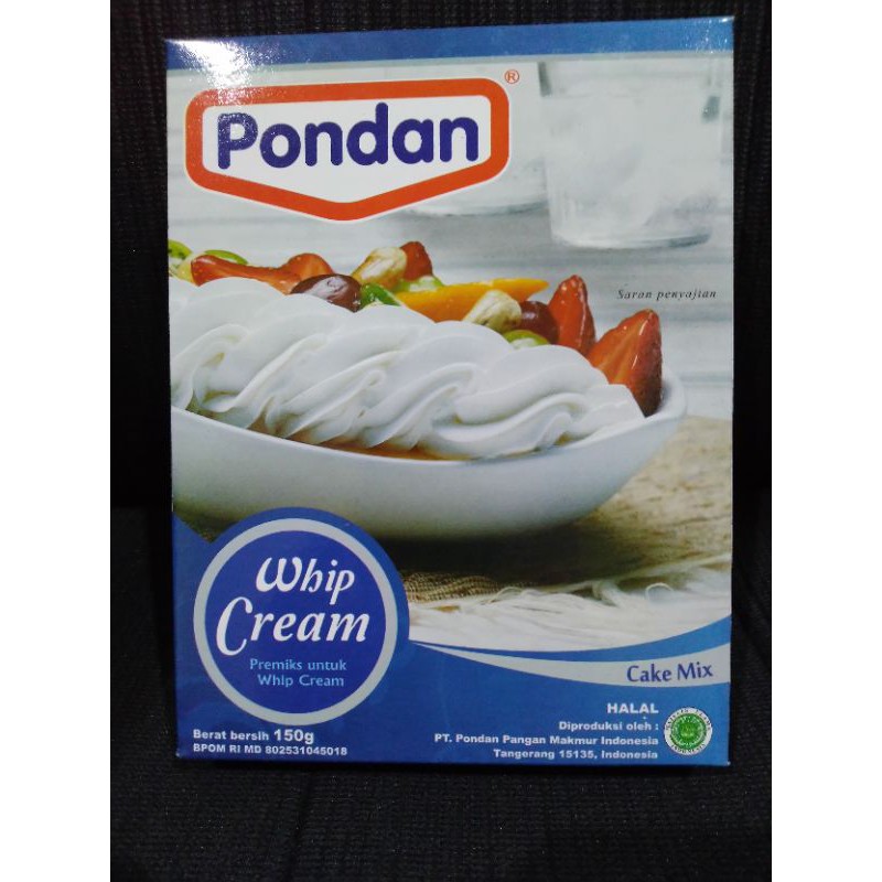 

Pondan Whip Cream 150gr