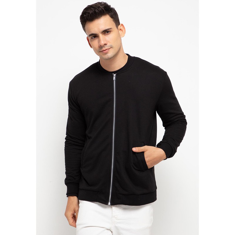 Tolliver Relaxed Bomber Jacket Black