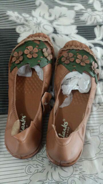 Clarks Kd996 Genuine Leather Sepatu Flat Wanita