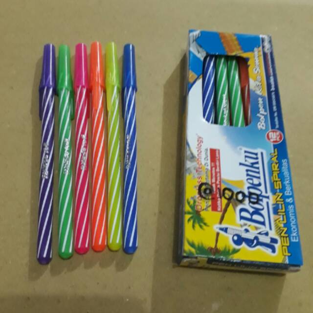 

Pulpen/bolpoin lilin spiral bolpenku