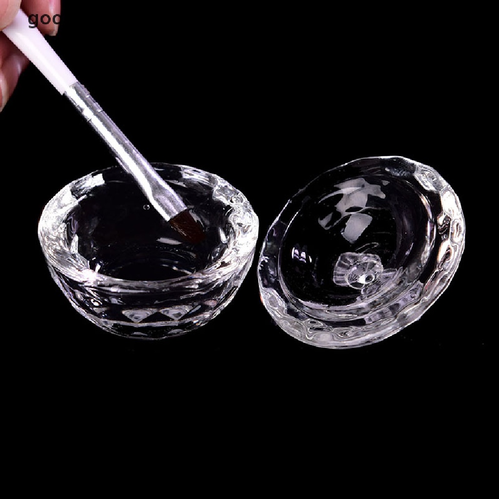 [OOID] Nail Art Glass Cup Dappen Dish for Arcylic Nail Art Liquid Holder Powder Bowl ID