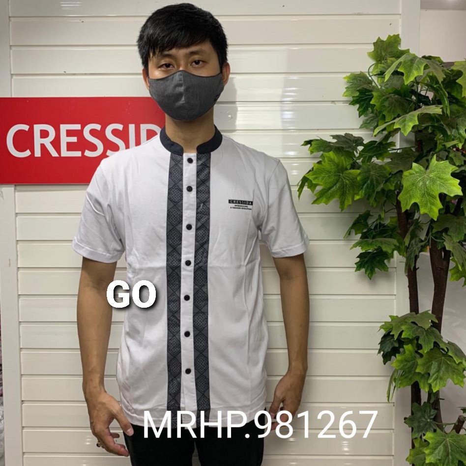 gos  KOKO KAOS CRESSIDA Baju Muslim Pria Laki-Laki Cowok Taqwa Original Turki Lengan Pendek Kekinian