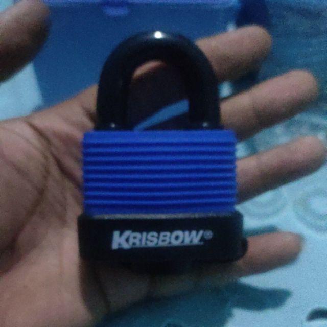 Krisbow Gembok Waterproff Short Beam 50 Mm - Gembok Tahan Air Gembok Anti Air 50 Mm