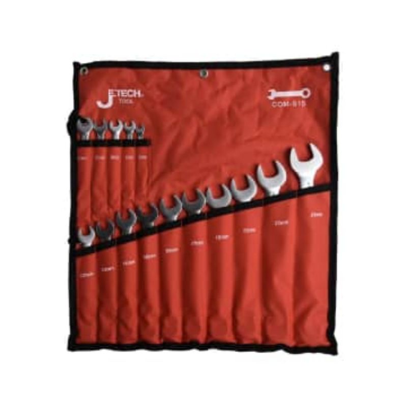 Kunci Ring Pas Jetech Set 15 Pcs 6-24 Mm