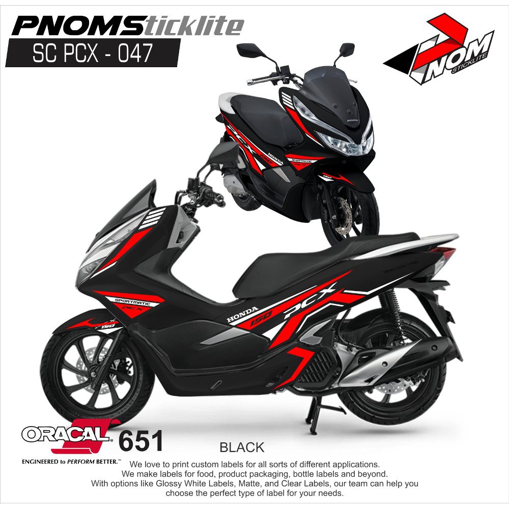 Cutting Sticker Pcx 047 Desain Terbaru Original Shopee Indonesia