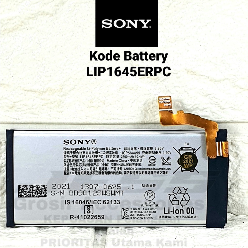 Baterai SONY Xperia XZ1 - G8341 - G8342 - G8343 - XZ1 Dual - Docomo SOV36 - SO-01K - F8341 - F8342 Kode Battery LIP1645ERPC / LIS1645ERPC