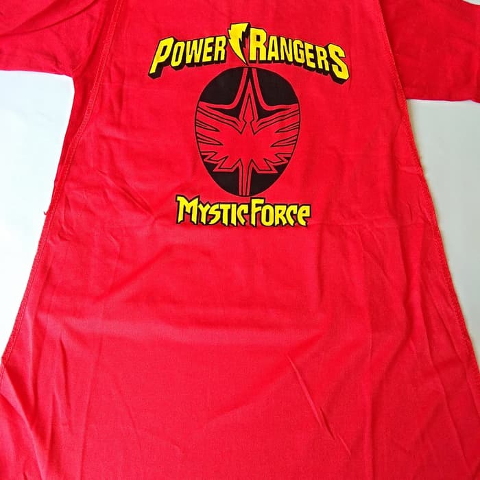 Baju Kostum Anak Superhero Power Rangers Mystic Force Merah Biru Setelan Karakter Topeng Sayap