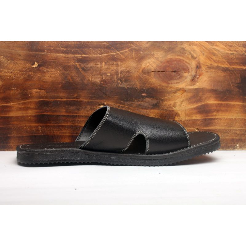 Sandal Slide Pria Kulit Asli Slop Kokop Rasheda Series Gr 42 Jumbo