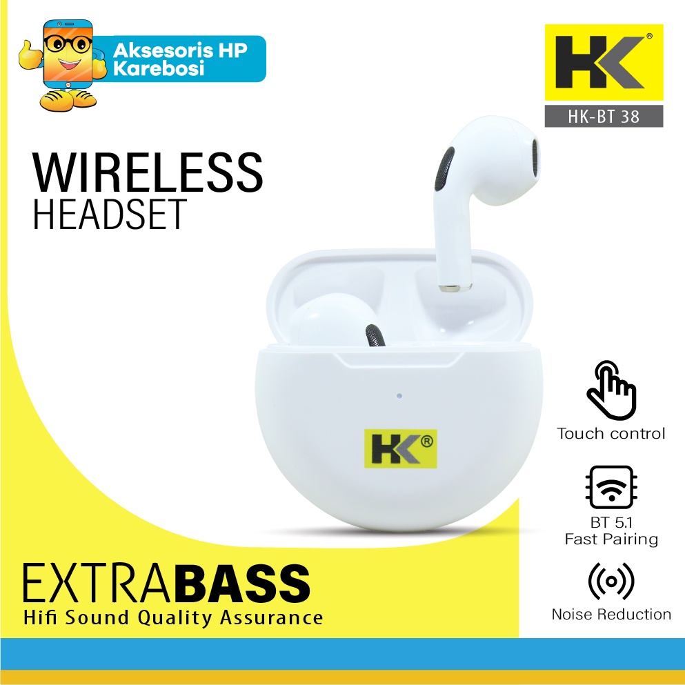 Handsfree Bluetooth HK TWS HK-BT 38 Original