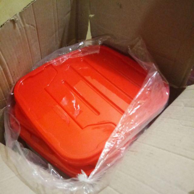 ( Khusus  Gosend ) Toples Es Buah Segi 30 Liter / Aquarium Green Leaf + Gayung