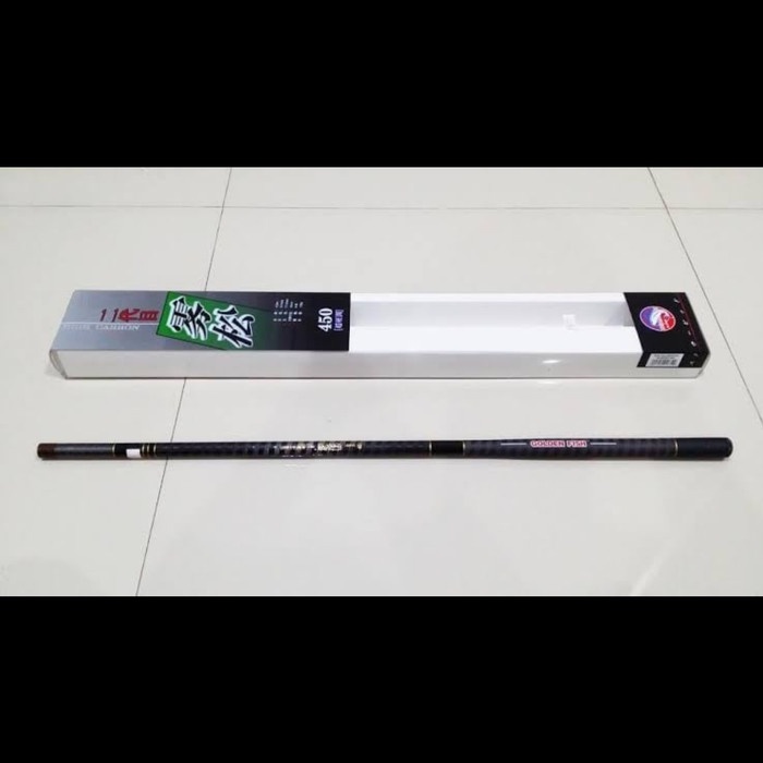 POLE  TEGEK GOLDEN FISH HIGH CARBON Bahan CARBON  GRAPHITE 450cm