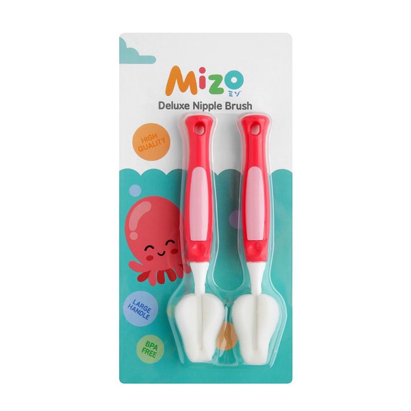 MIZO Deluxe Bottle and Nipple Sponge Brush