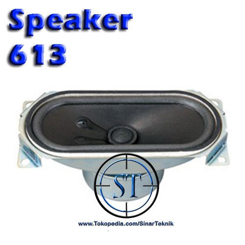 Speaker 613 Coax Magnet Shielded Televisi Tv Ukuran 6cm x 13cm Bass Spiker Suara