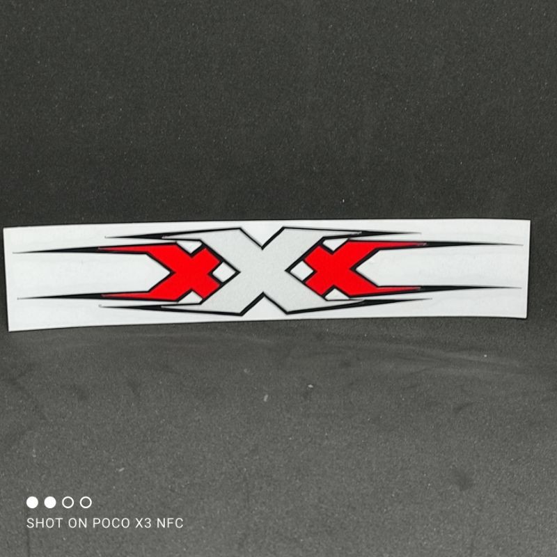 stiker cutting triple x - cutting stiker tripel x (A3)