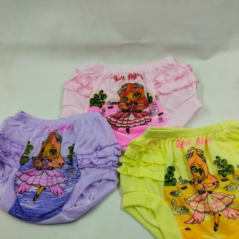 Celana Smoke Pop Rempel Princess 2-3 Tahun / Celana Pop Anak Murah / Short Pants Kids Pendek