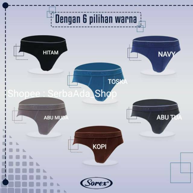 CD Pria Sorex M 3006 Celana Dalam Cowok