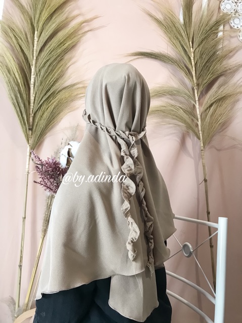 Jilbab Maryam TALI KRIWIL Reborn Bergo Maryam Aisyah Non Pet Hijab instant