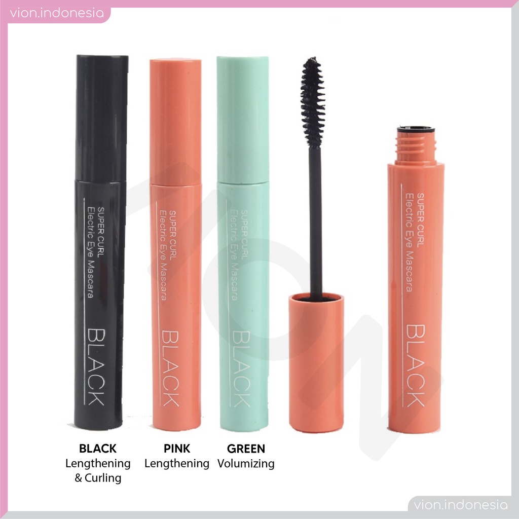 Super Curl Electric Eye Mascara 3D Keriting Tebal Tiga Warna Maskara LA003
