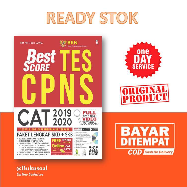 Buku Cpns Best Score Tes Cpns 2019 2020 Bestseller Shopee Indonesia