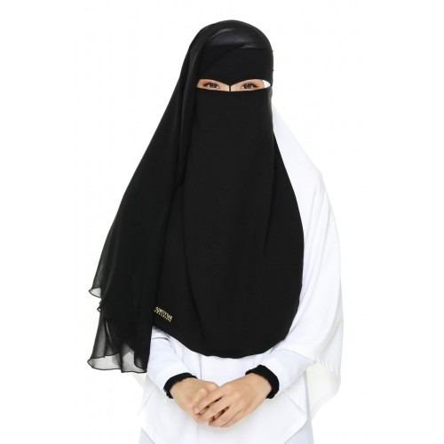 Niqab Qayra 2 Layer, Qibtiyyah, Qibtiyyah Exclusive Original Malaysia