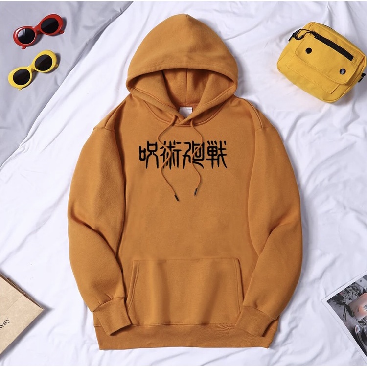 JUJUTSU KAISEN ANIME Jumper Hoodie II Sweater Hoodie Anime II Sweter Oblong Topi Sz M - XL ( Pria &amp; Wanita / Anak &amp; Dewasa )