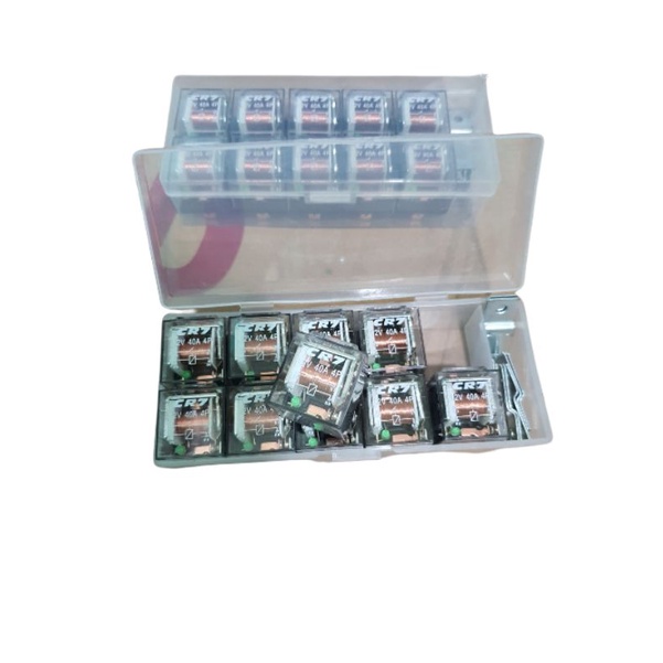 relay 4 kaki 12 volt 40 ampere alarm atau klakson lampu dll waterproof cr7 4kaki 80A 12V