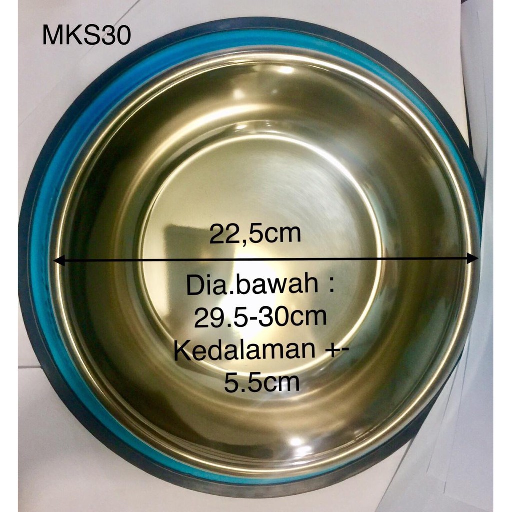 MAngkok Stainless Warna - Diameter 30cm - MKS30