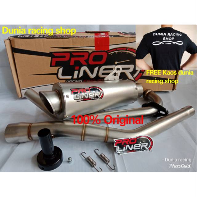 Knalpot Proliner TR 1 R Long MX King 150 - Jupiter Mx king full system Original Proliner