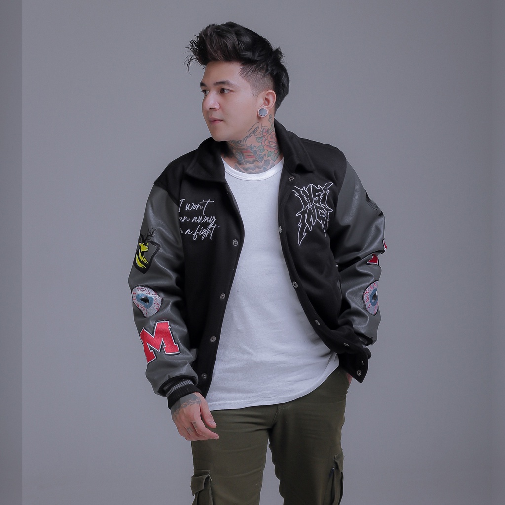 JAKET VARSITY ORIGINAL BY INSTINCT SKULL DEVIL