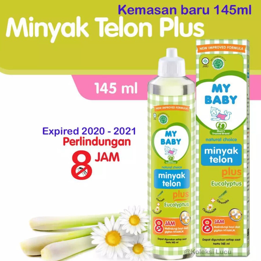 Minyak Telon My Baby 60ml 90 ml 150ml Perlindungan Nyamuk 8 Jam New